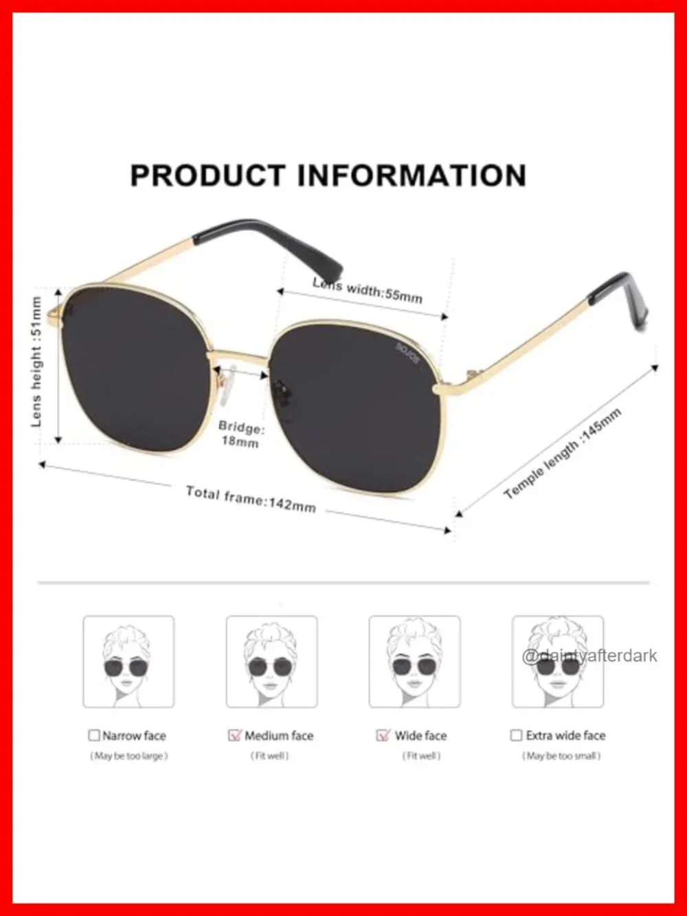 Classic Square Metal Sunglasses with UV400 Polarized Lenses
